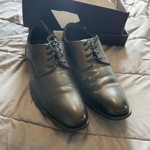 Bruno Marc Men's Black Oxford Dress Shoes Lace Up Size 9.5 Classic‎ Formal